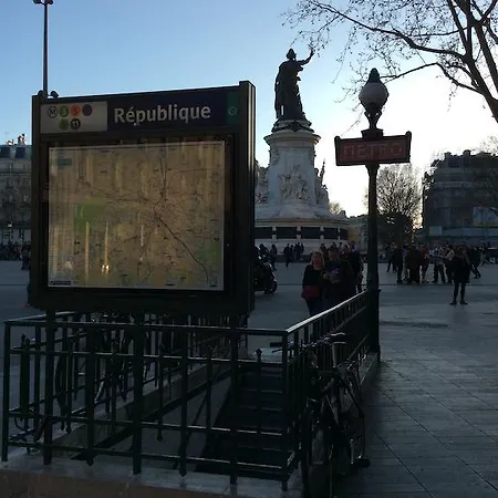 דירה Duplex Republique Canal Saint Martin *